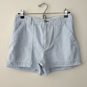 Rag & Bone Blue Venice Bayside Cotton High Rise Denim Shorts